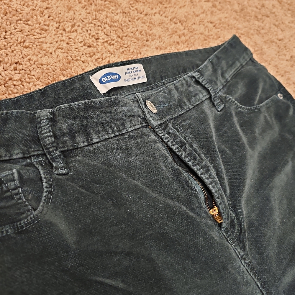 Old Navy Dark Green Denim Jeans